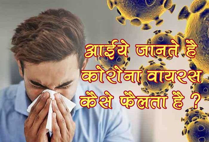 corona virus kaise failta hai